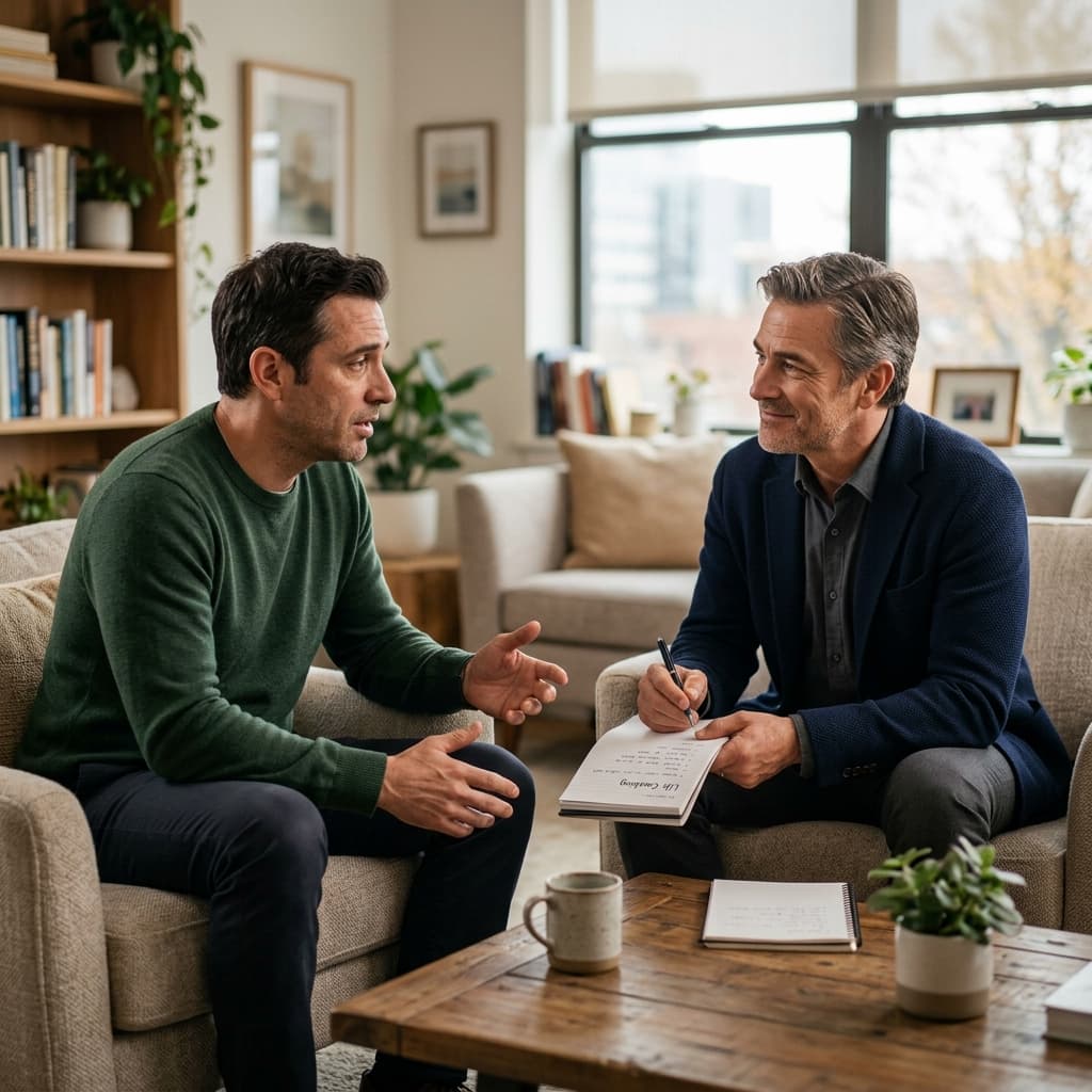 Professional and empathetic life coaching session